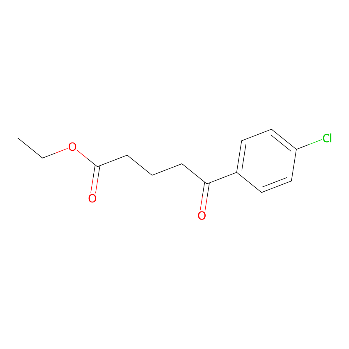 Ethyl 5-(4-chlorophenyl)-5-oxovalerate molecular structure, CAS 54029-03-7