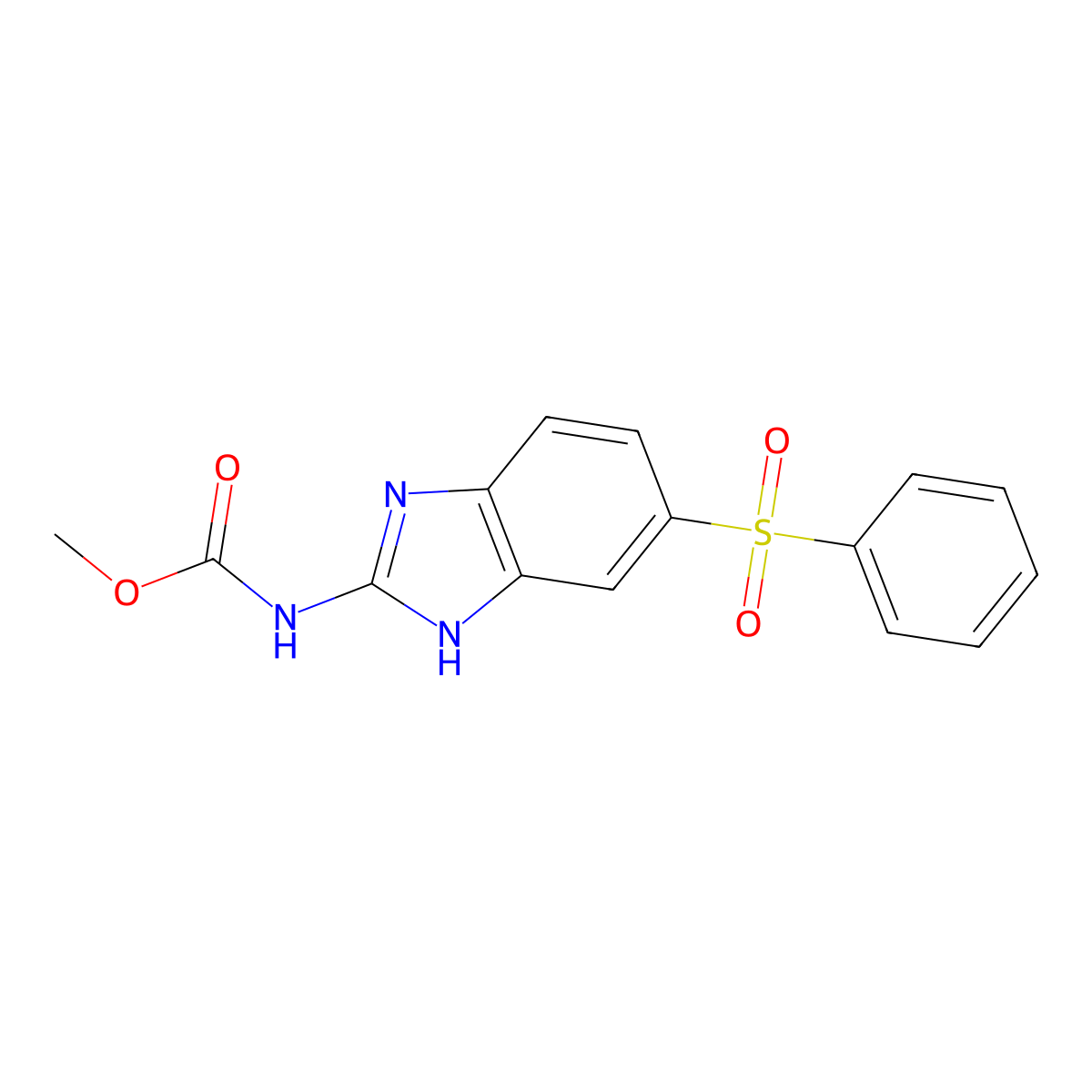 Oxfendazole sulfone molecular structure, CAS 54029-20-8