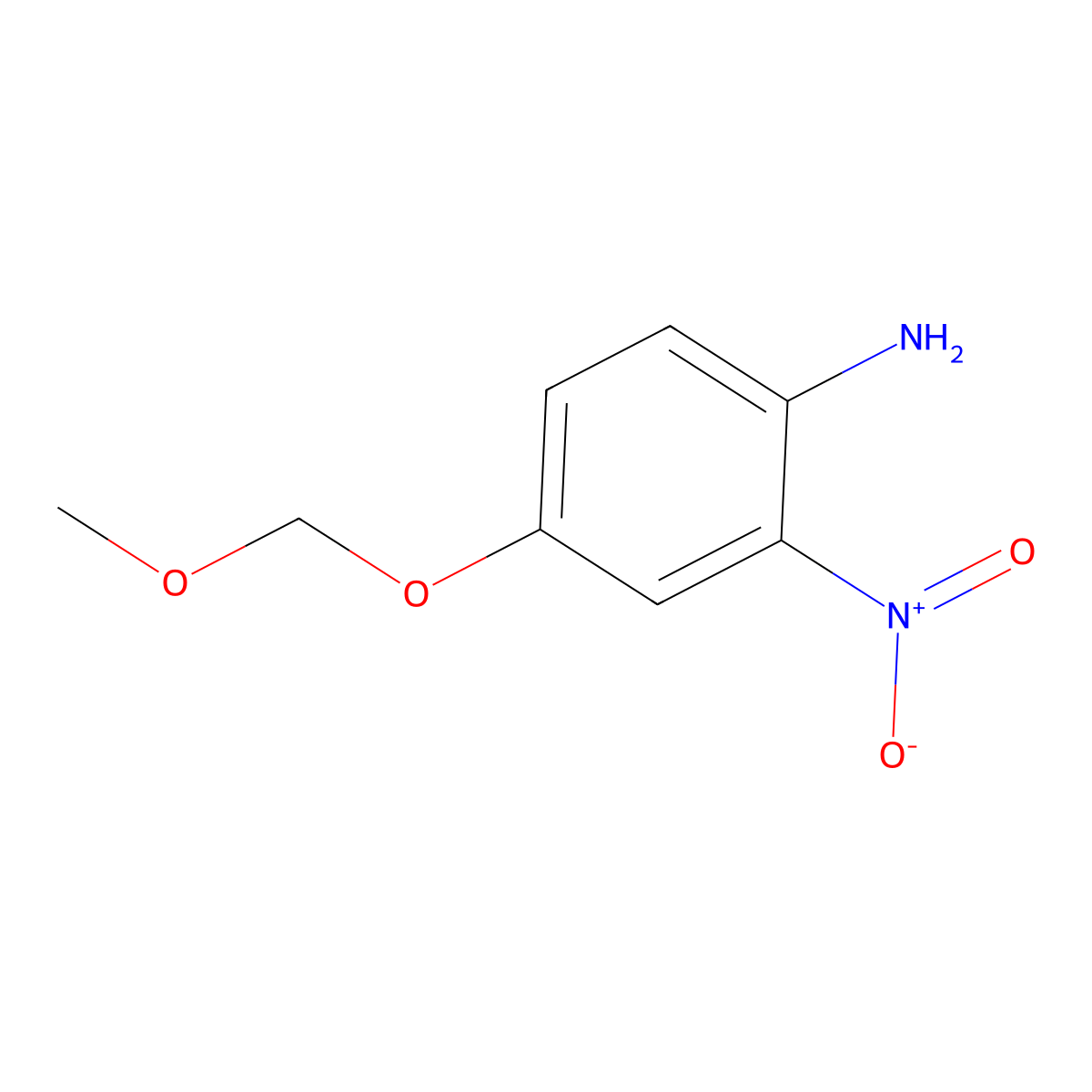 4-(Methoxymethoxy)-2-nitroaniline molecular structure, CAS 54029-61-7
