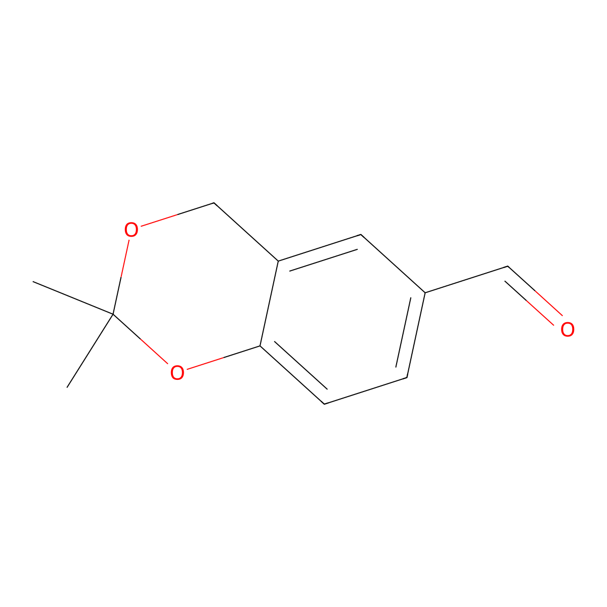 2,2-Dimethyl-2,4-dihydro-1,3-benzodioxine-6-carbaldehyde molecular structure, CAS 54030-33-0