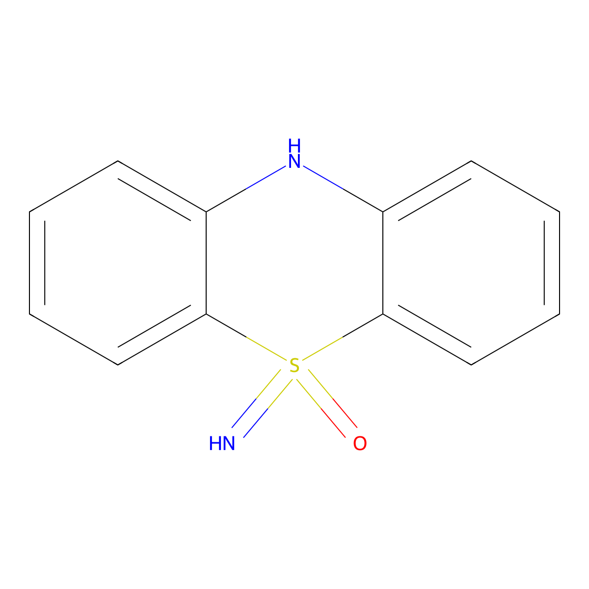 5-imino-10H-5lambda6-phenothiazin-5-one molecular structure, CAS 54032-93-8