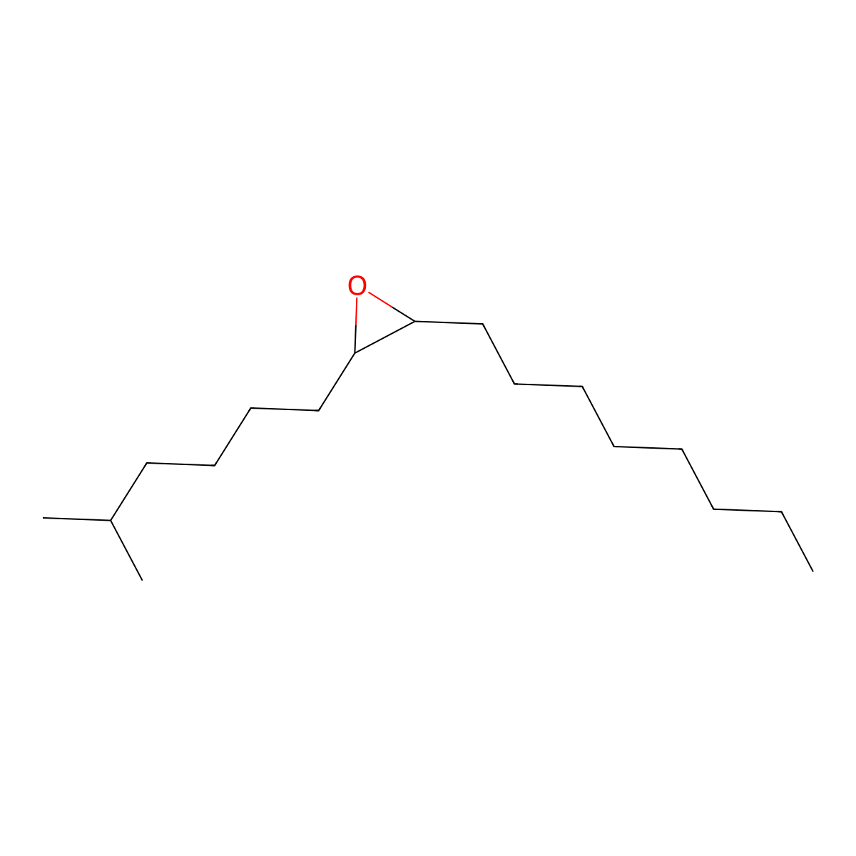 2-Methyl-Z-7,8-epoxyhexadecane molecular structure, CAS 54034-65-0