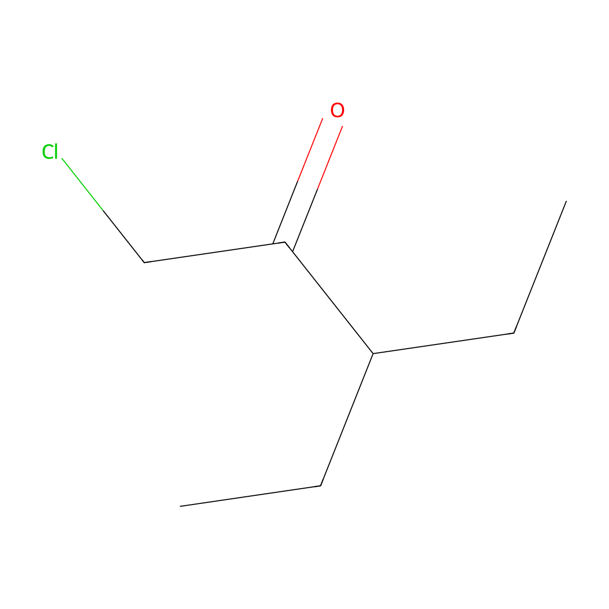 1-Chloro-3-ethylpentan-2-one molecular structure, CAS 54034-93-4