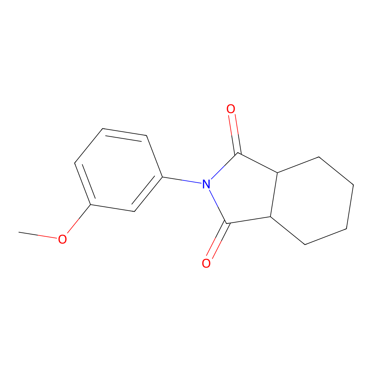 2-(3-methoxyphenyl)hexahydro-1H-isoindole-1,3(2H)-dione molecular structure, CAS 5404-60-4