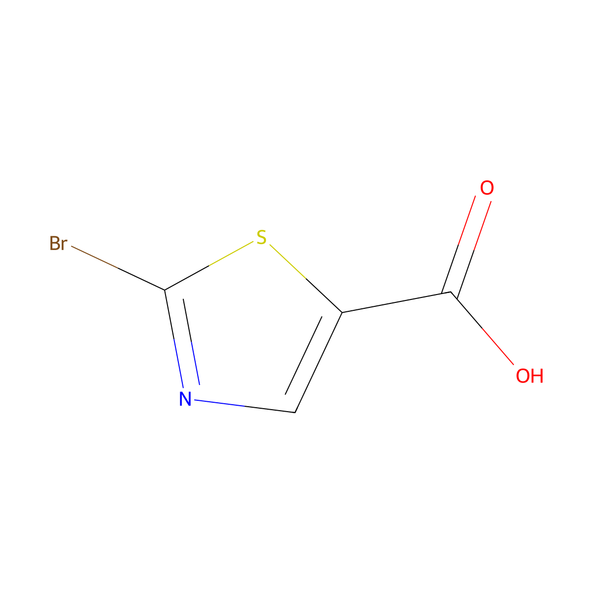 2-Bromothiazole-5-carboxylic acid molecular structure, CAS 54045-76-0