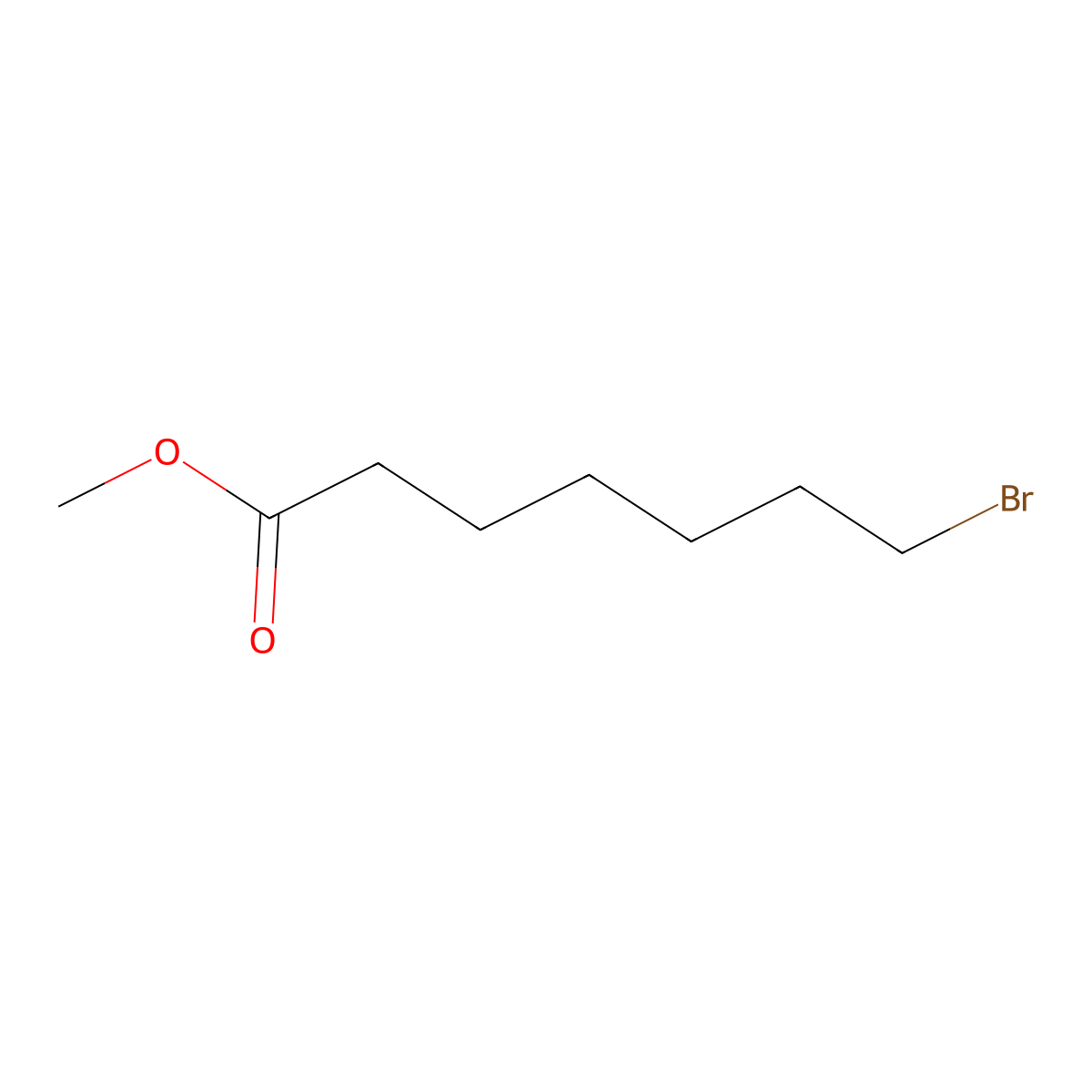Methyl 7-bromoheptanoate molecular structure, CAS 54049-24-0