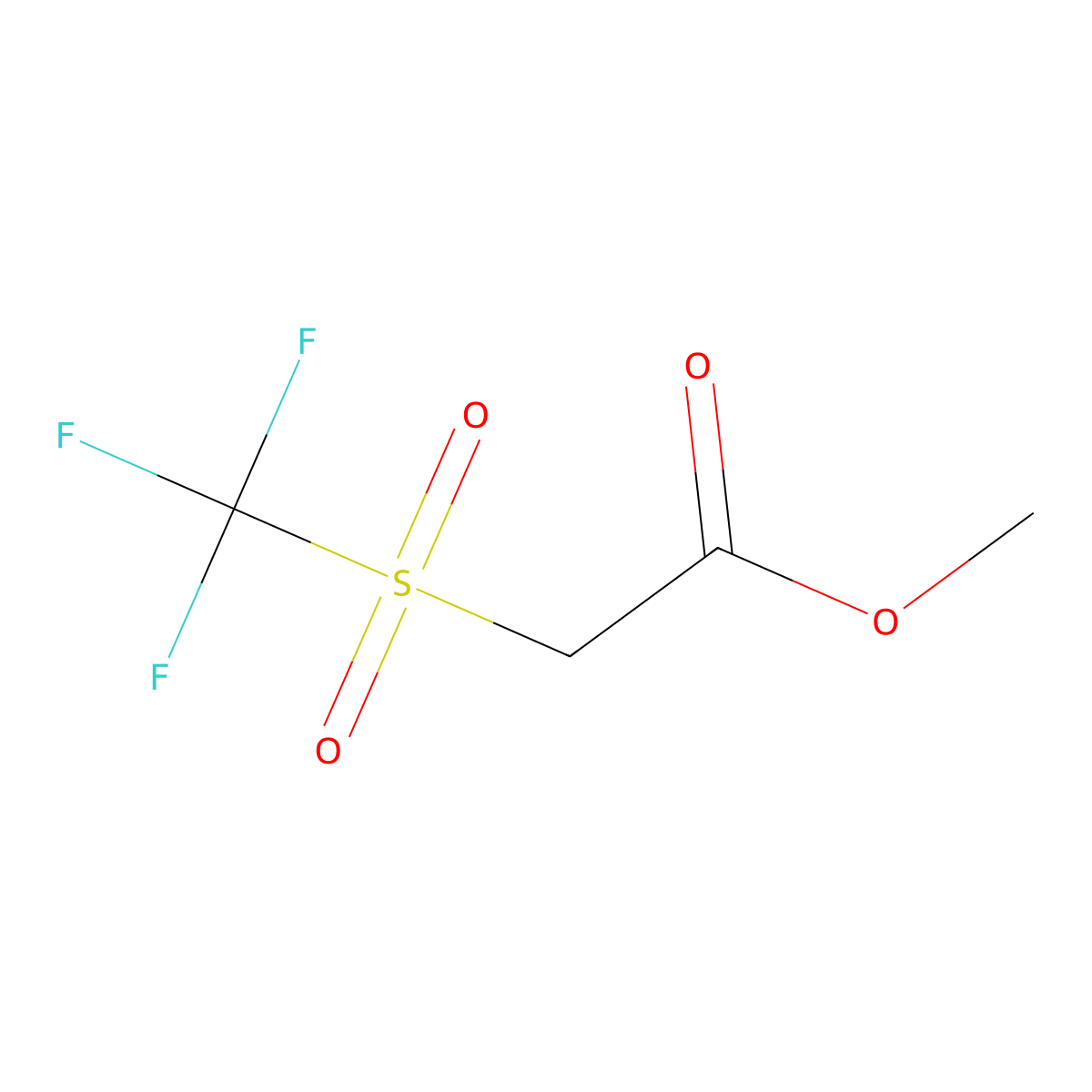 Methyl 2-trifluoromethanesulfonylacetate molecular structure, CAS 54049-36-4