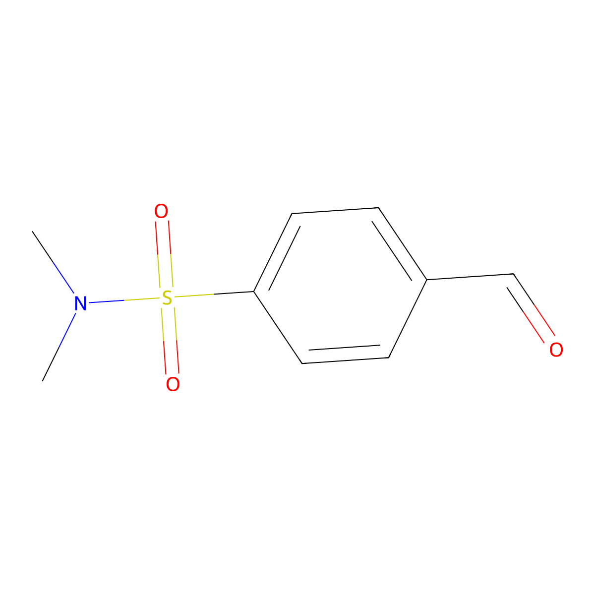 4-Formyl-N,N-dimethylbenzenesulfonamide molecular structure, CAS 54049-92-2