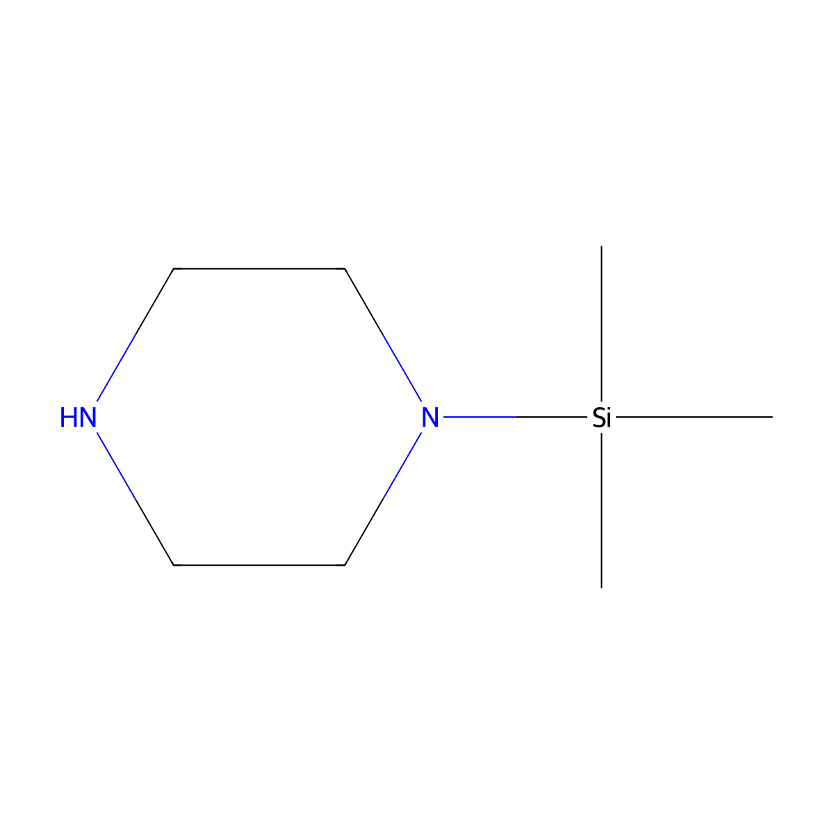 1-(Trimethylsilyl)piperazine molecular structure, CAS 540494-46-0