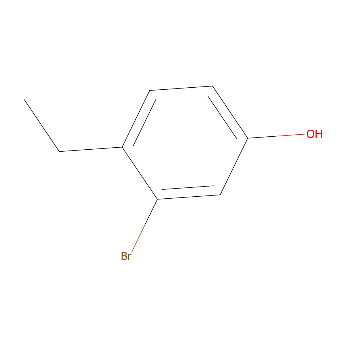 3-Bromo-4-ethylphenol molecular structure, CAS 540495-28-1