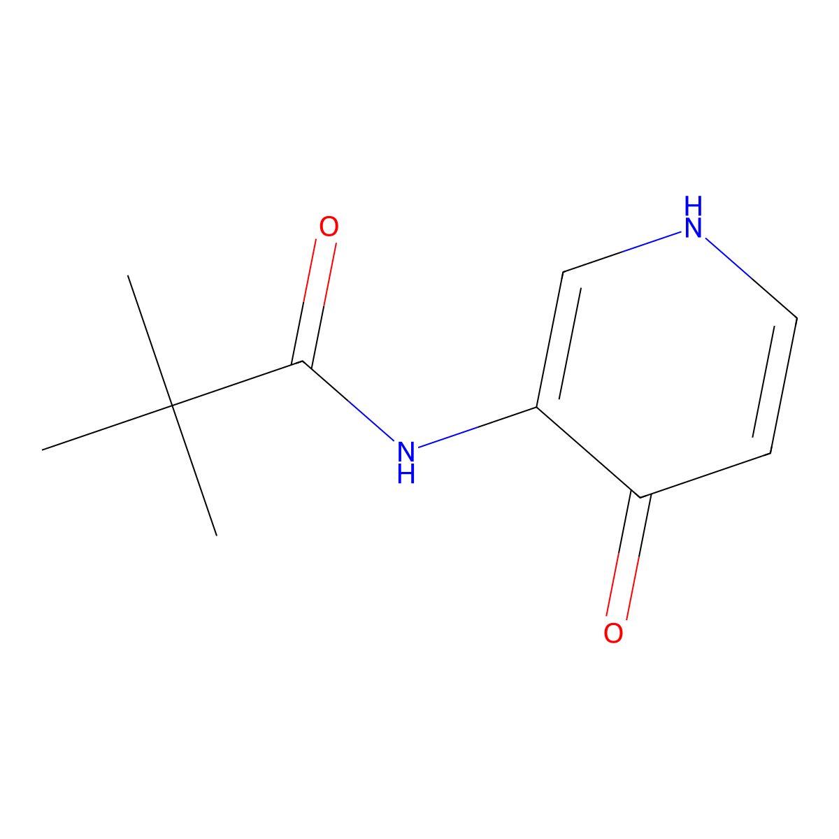 N-(4-Hydroxy-pyridin-3-yl)-2,2-dimethyl-propionamide molecular structure, CAS 540497-47-0