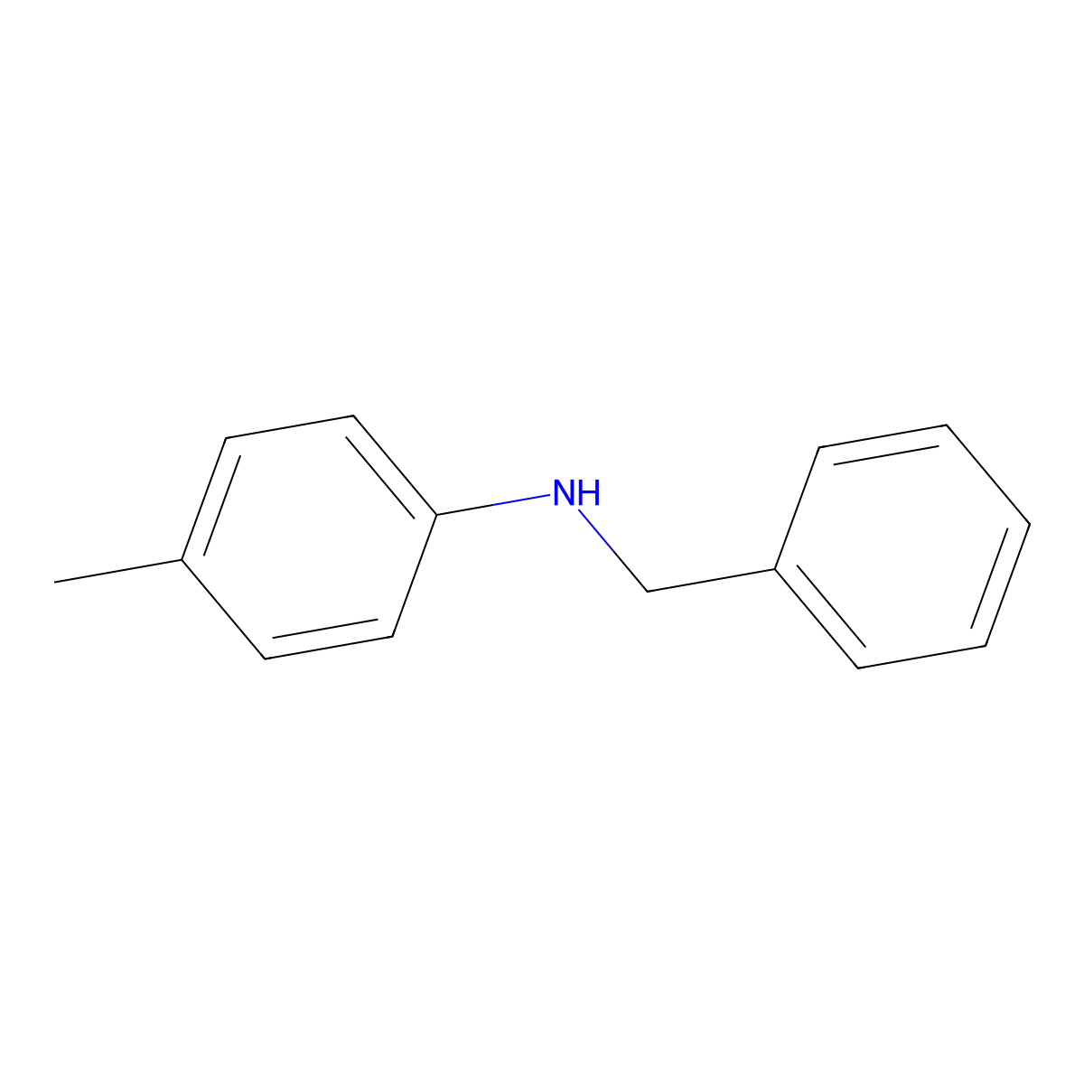 N-benzyl-4-methylaniline molecular structure, CAS 5405-15-2