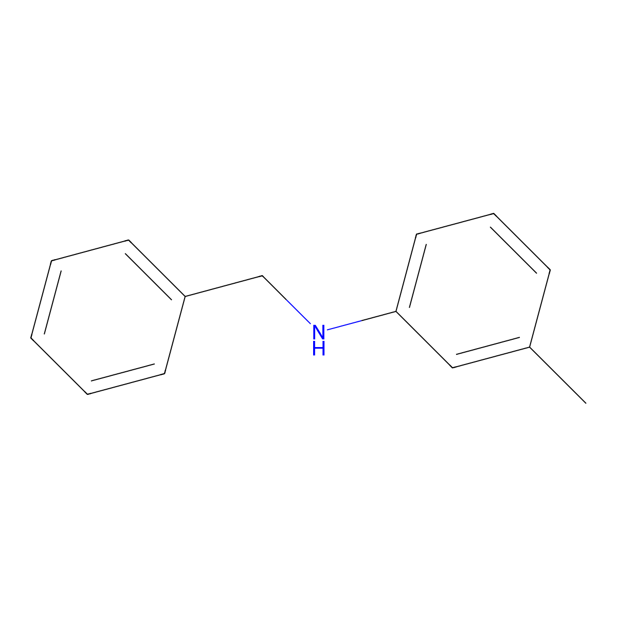 N-(3-Methylphenyl)benzenemethanamine molecular structure, CAS 5405-17-4