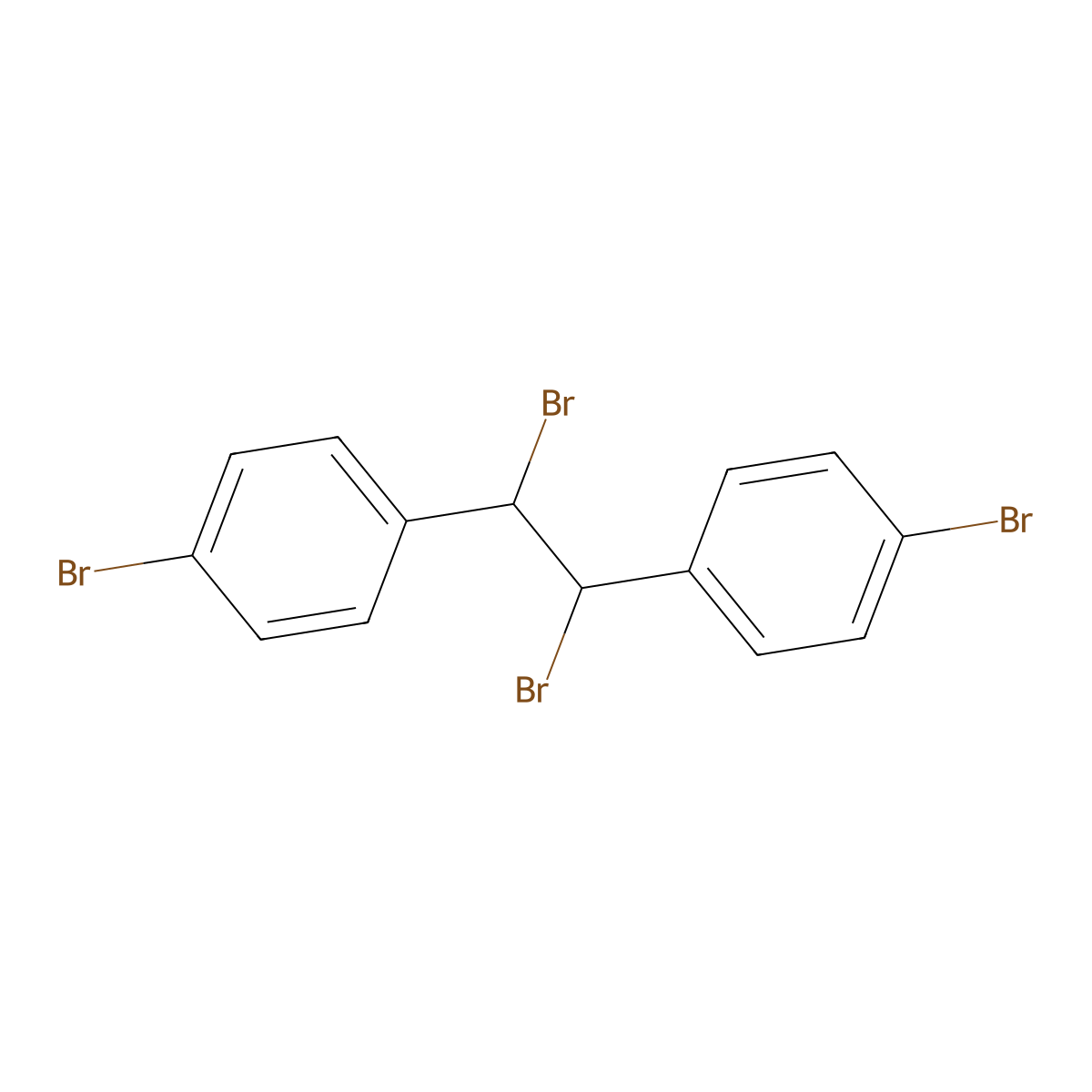 1,1'-(1,2-Dibromoethane-1,2-diyl)bis(4-bromobenzene) molecular structure, CAS 5405-28-7