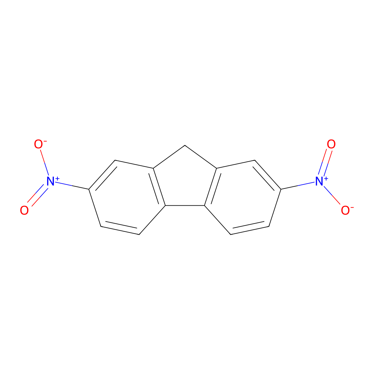 2,7-Dinitrofluorene molecular structure, CAS 5405-53-8