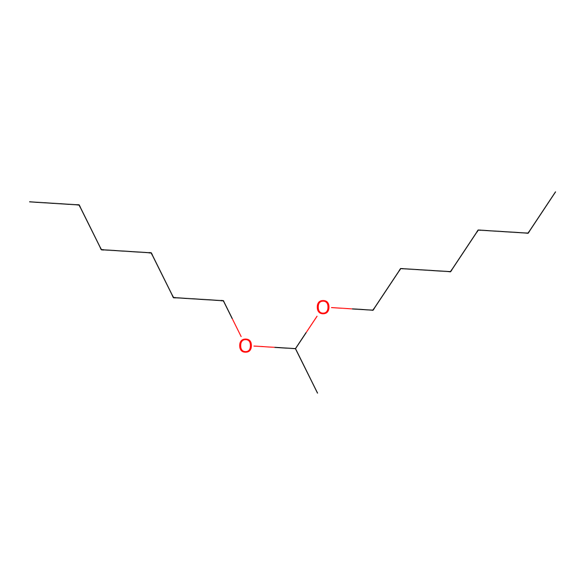 1,1-Bis(hexyloxy)ethane molecular structure, CAS 5405-58-3