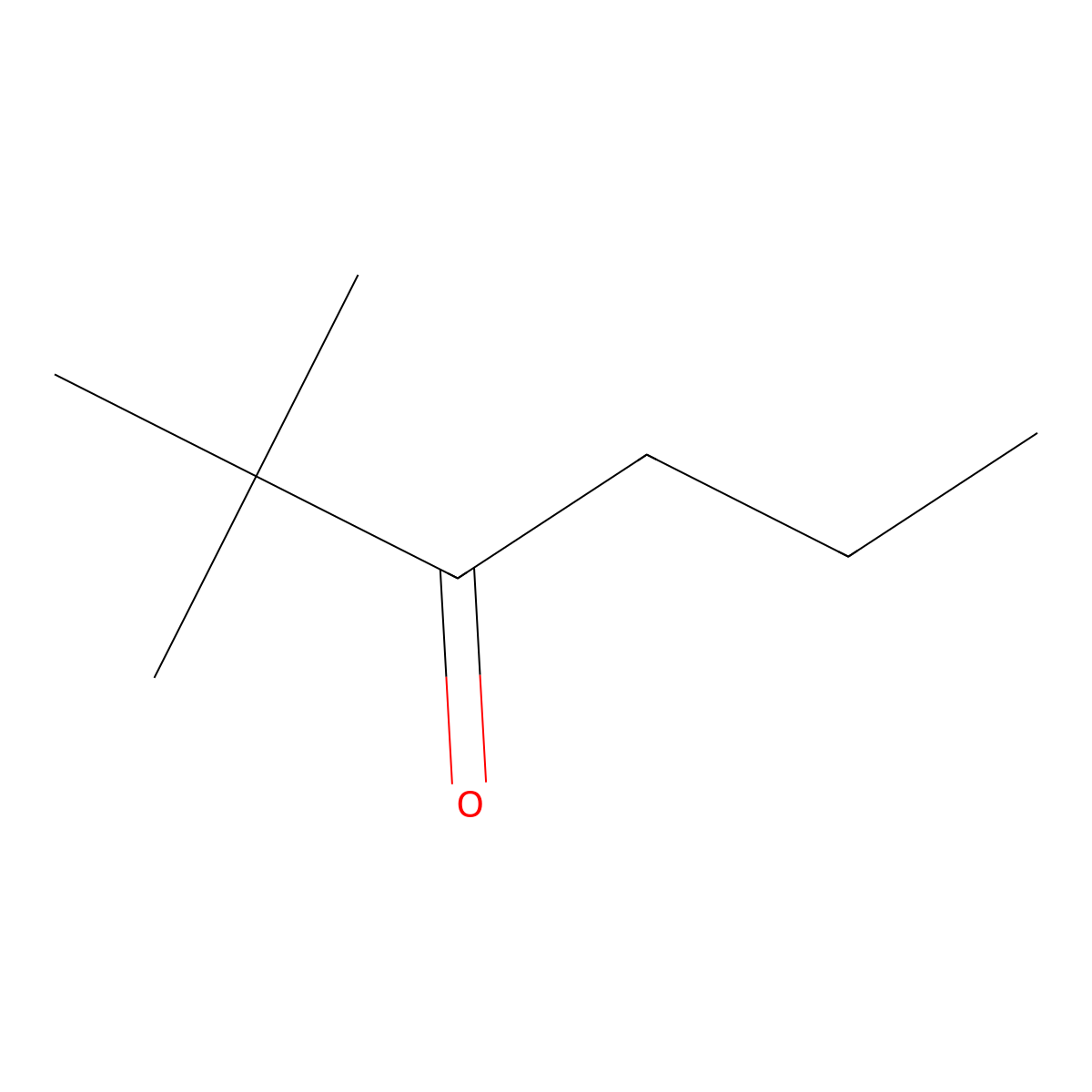 2,2-Dimethyl-3-hexanone molecular structure, CAS 5405-79-8