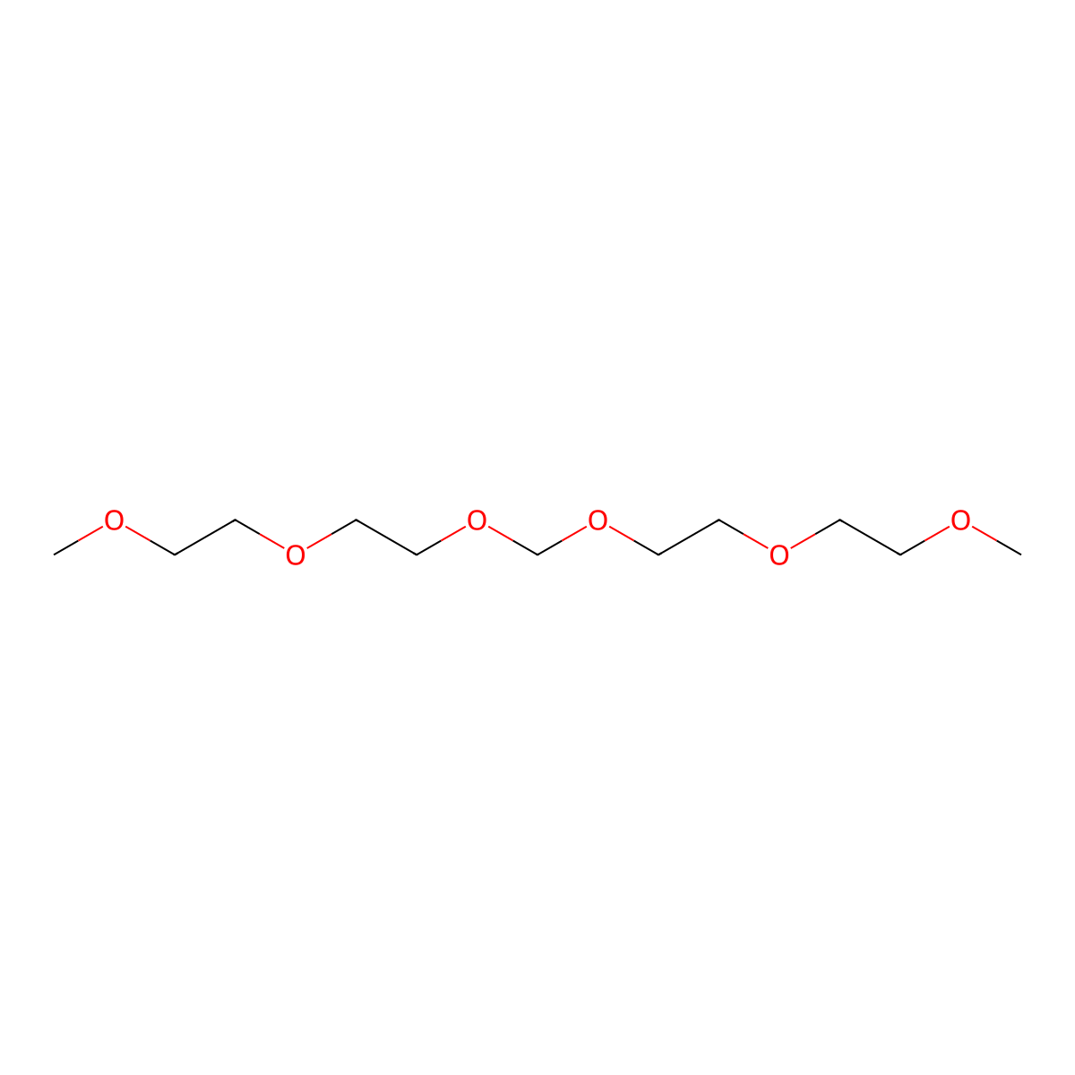 2,5,8,10,13,16-Hexaoxaheptadecane molecular structure, CAS 5405-88-9