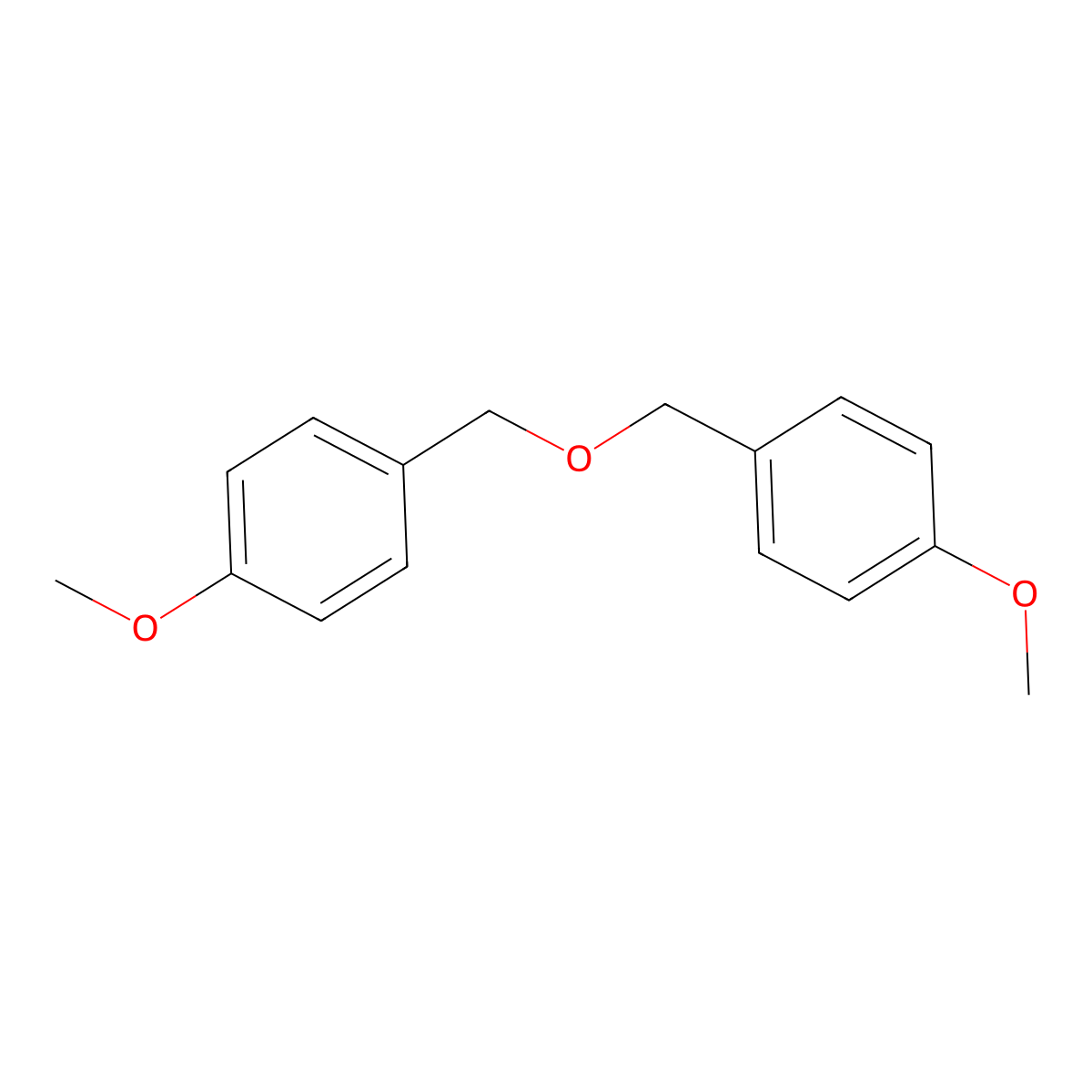 1,1'-(Oxybis(methylene))bis(4-methoxybenzene) molecular structure, CAS 5405-95-8