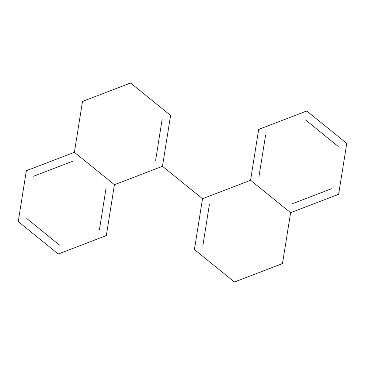 1,1'-Binaphthyl, 3,3',4,4'-tetrahydro- molecular structure, CAS 5405-96-9