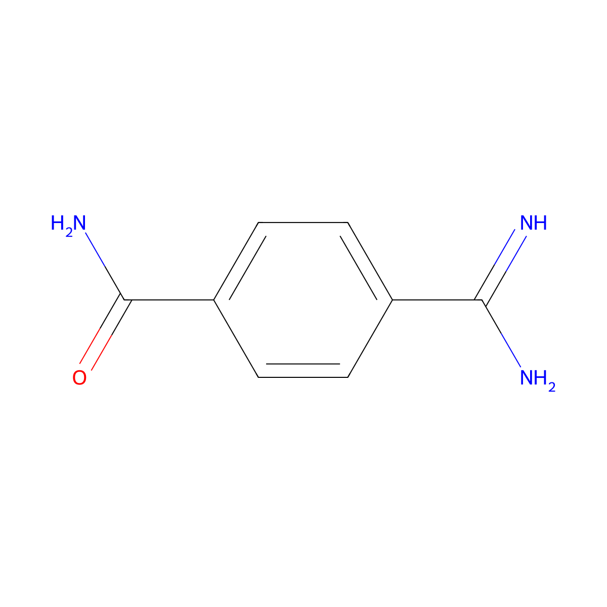 4-Amidinobenzamide molecular structure, CAS 54050-86-1