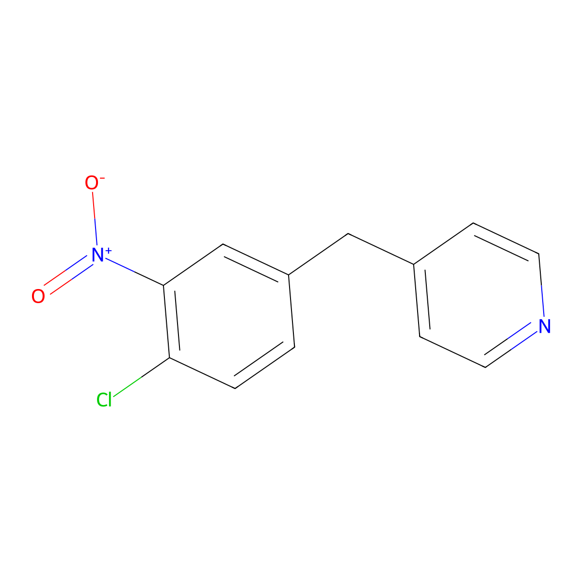 4-(4-Chloro-3-nitrobenzyl)pyridine molecular structure, CAS 540512-04-7