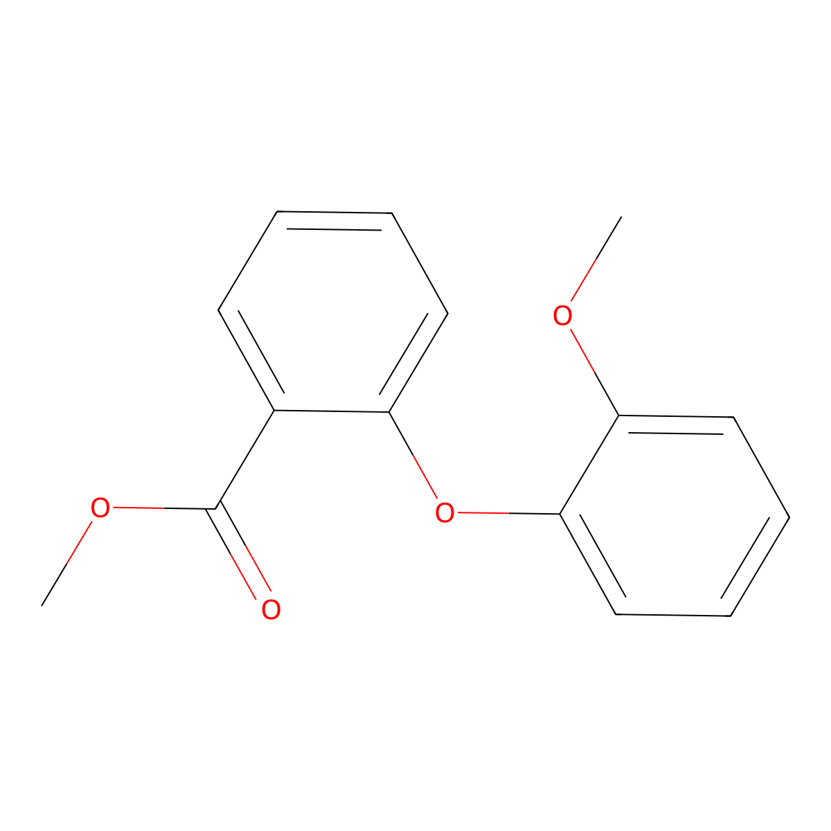 Methyl 2-(2-methoxyphenoxy)benzoate molecular structure, CAS 540512-53-6
