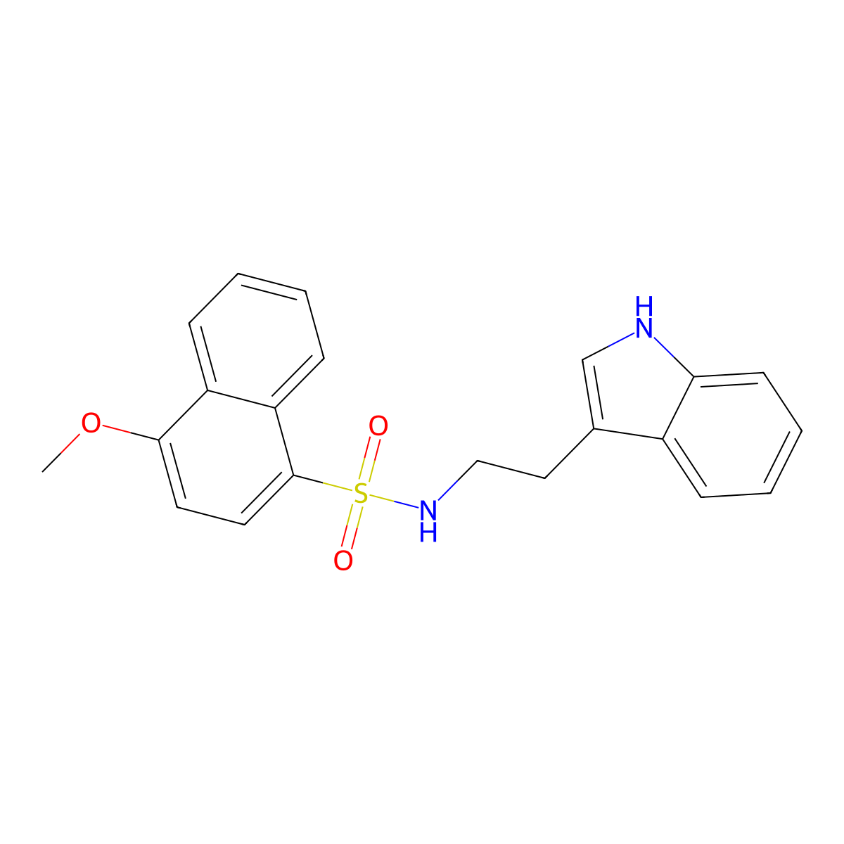N-[2-(1H-indol-3-yl)ethyl]-4-methoxynaphthalene-1-sulfonamide molecular structure, CAS 540515-18-2