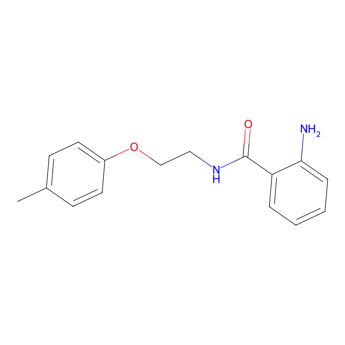 2-amino-N-[2-(4-methylphenoxy)ethyl]benzamide molecular structure, CAS 540515-70-6
