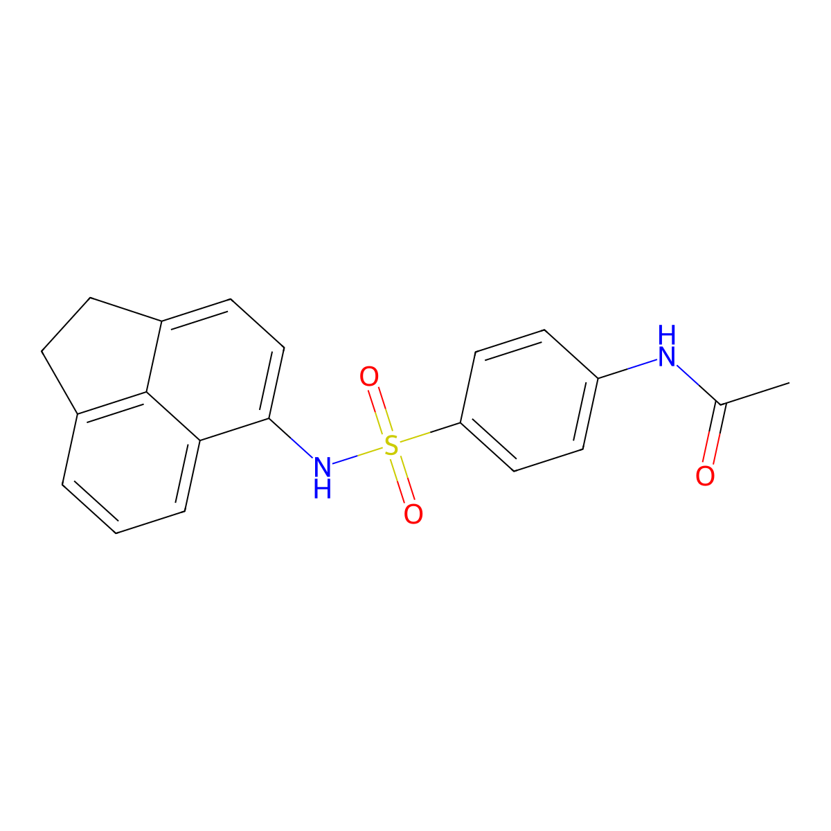 N-[4-(1,2-dihydroacenaphthylen-5-ylsulfamoyl)phenyl]acetamide molecular structure, CAS 540517-95-1