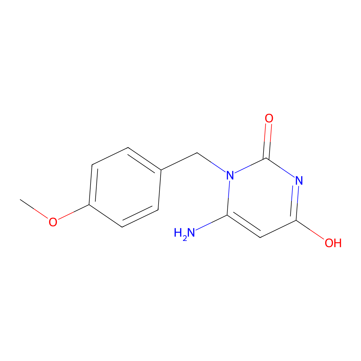 6-Amino-1-(4-methoxybenzyl)pyrimidine-2,4(1H,3H)-dione molecular structure, CAS 54052-74-3