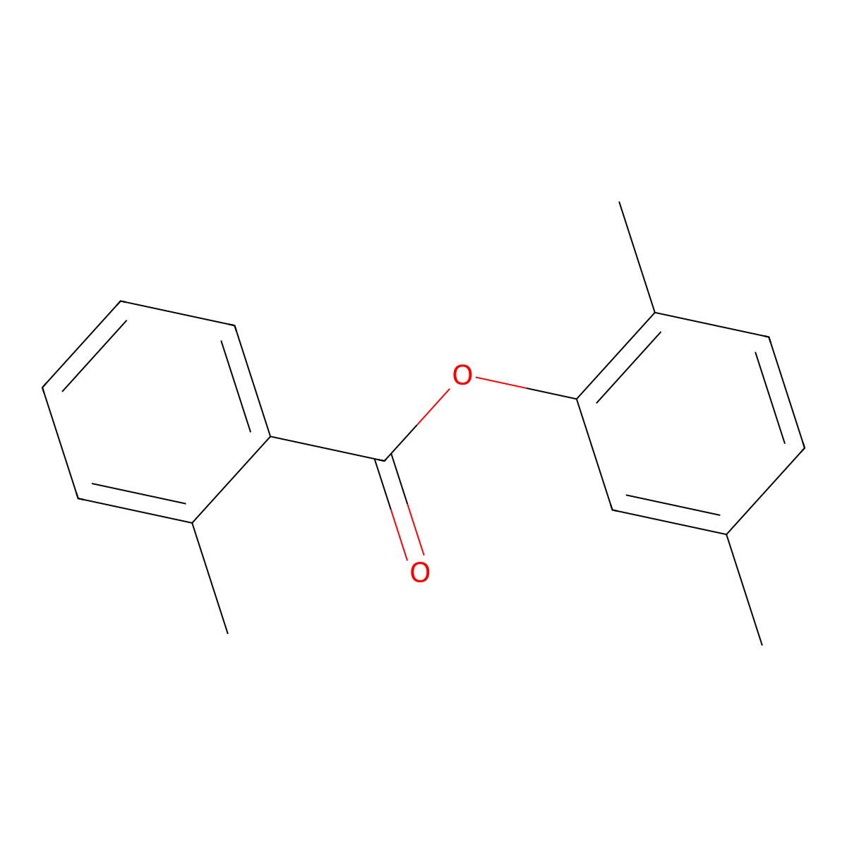2,5-Dimethylphenyl 2-methylbenzoate molecular structure, CAS 540520-19-2