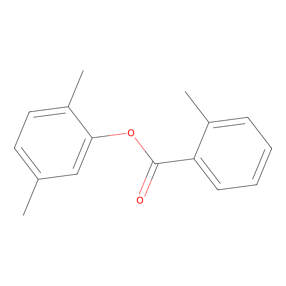 2,5-Dimethylphenyl 2-methylbenzoate molecular structure, CAS 540520-19-2