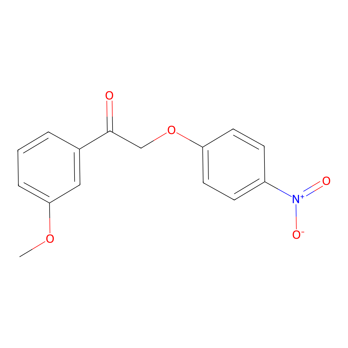 1-(3-Methoxyphenyl)-2-(4-nitrophenoxy)ethanone molecular structure, CAS 540520-27-2