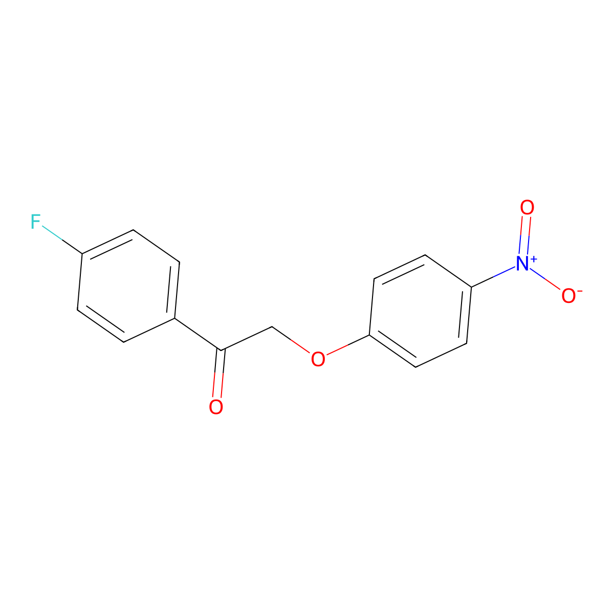 1-(4-Fluorophenyl)-2-(4-nitrophenoxy)ethanone molecular structure, CAS 540520-28-3