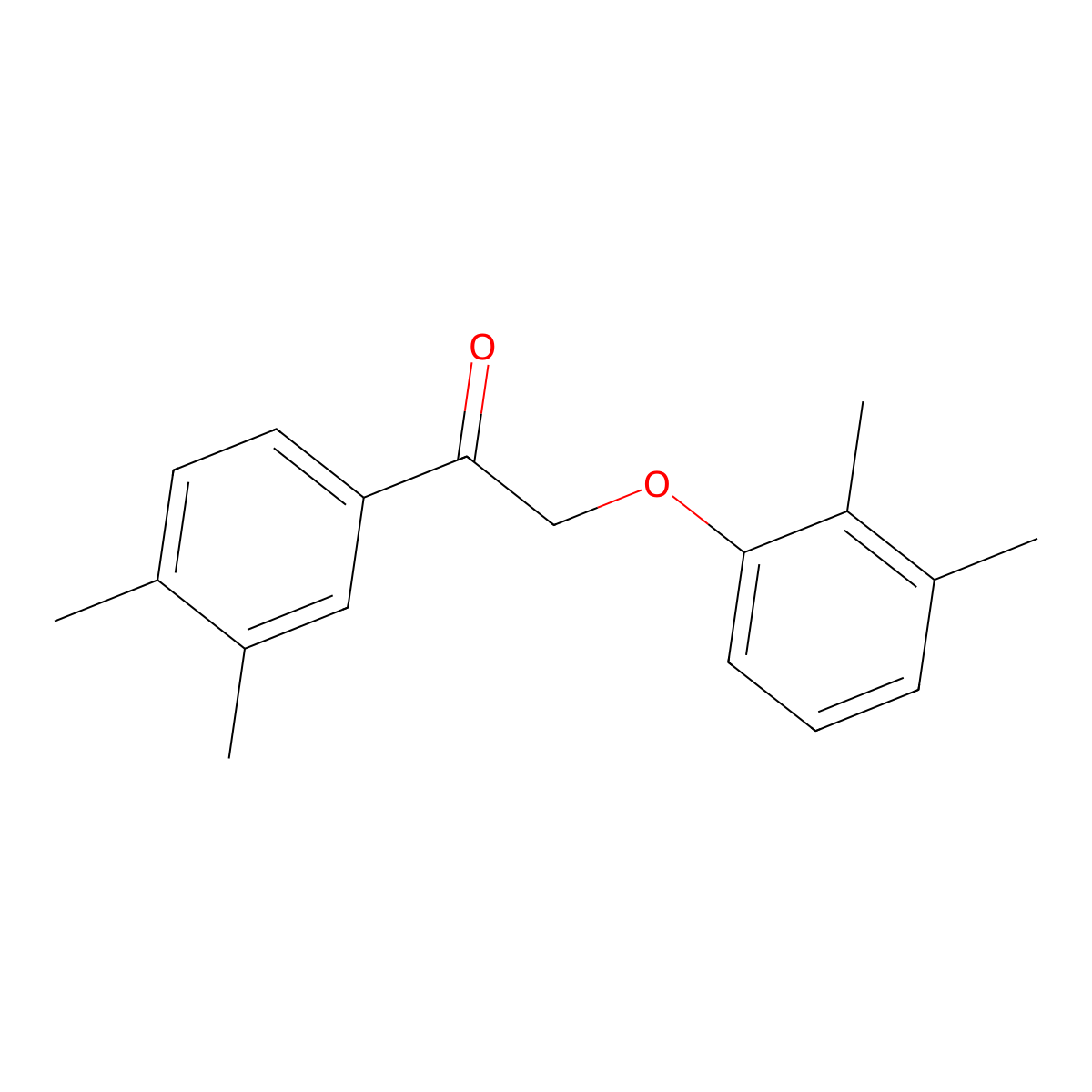 2-(2,3-Dimethylphenoxy)-1-(3,4-dimethylphenyl)ethanone molecular structure, CAS 540520-29-4