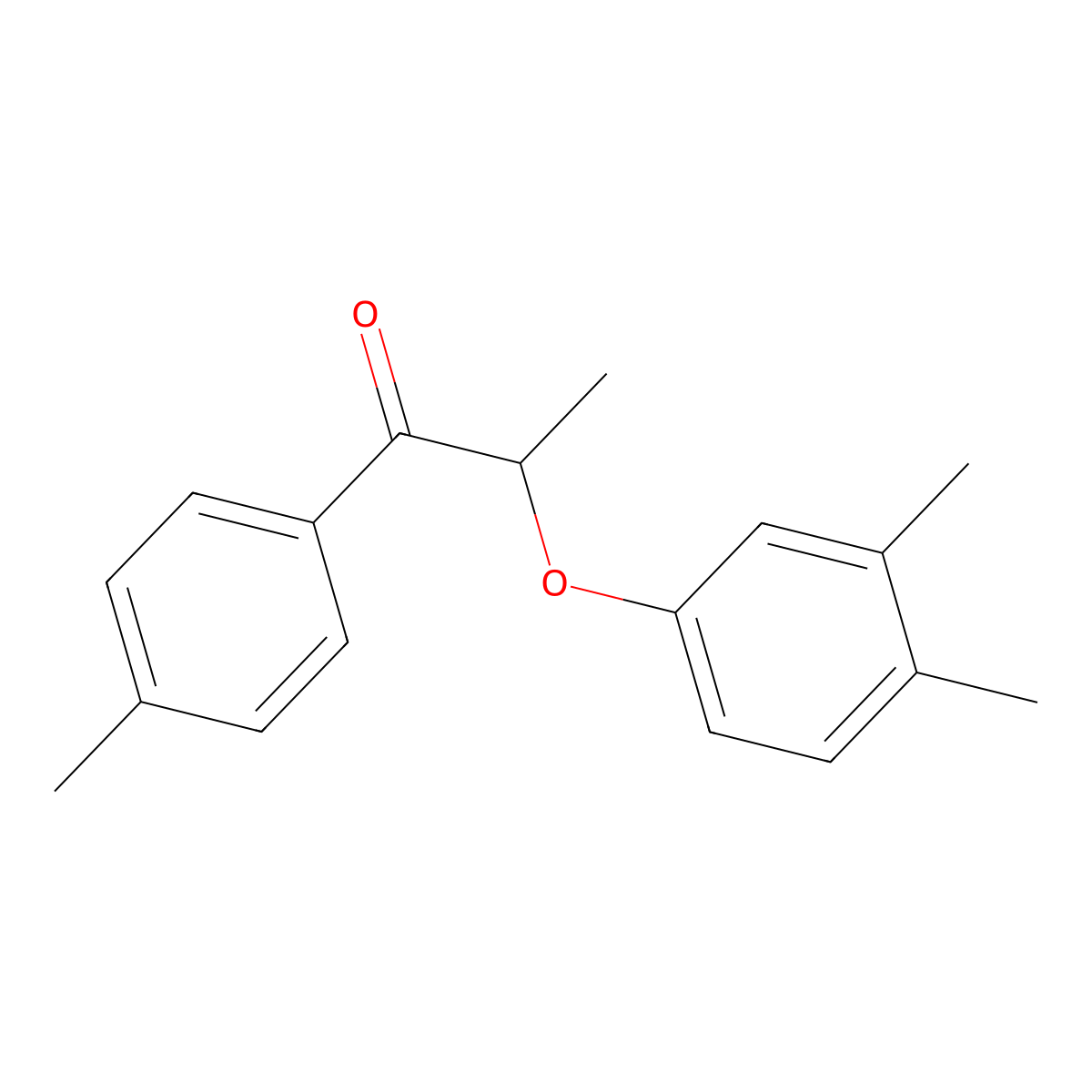 2-(3,4-Dimethylphenoxy)-1-(4-methylphenyl)propan-1-one molecular structure, CAS 540520-33-0