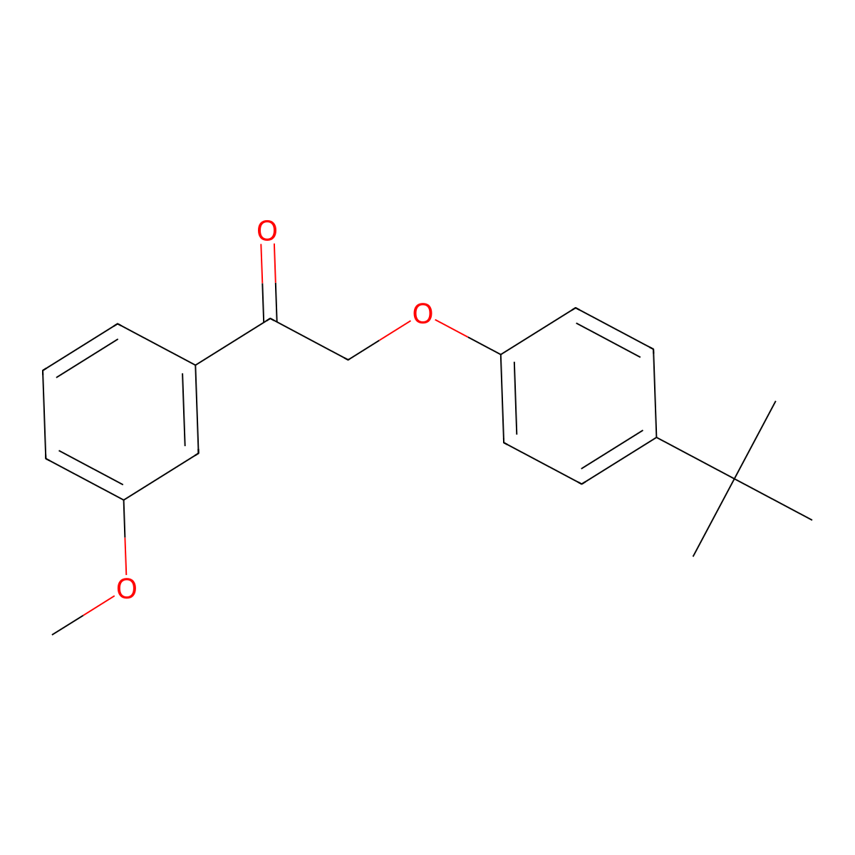2-(4-Tert-butylphenoxy)-1-(3-methoxyphenyl)ethanone molecular structure, CAS 540520-34-1