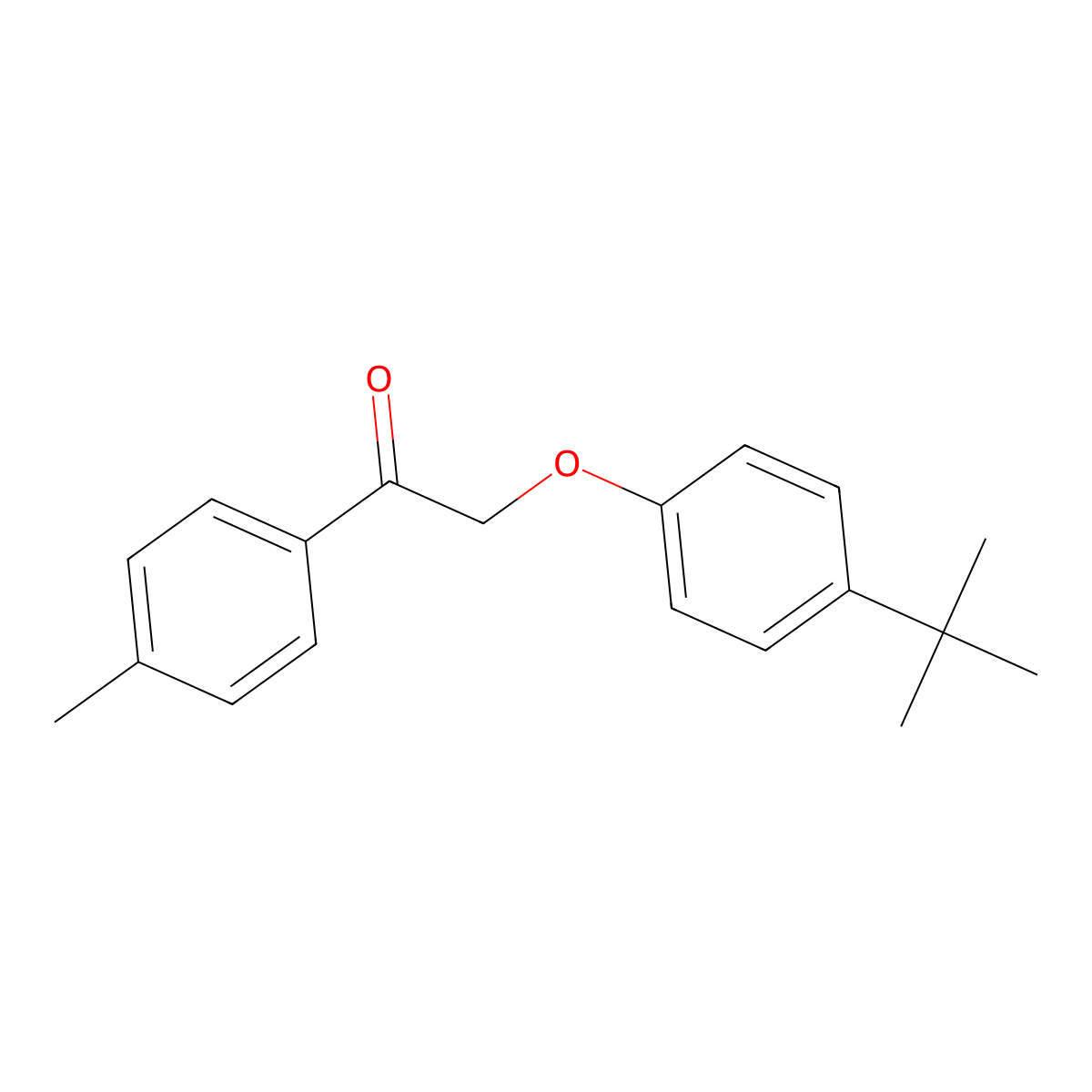 2-(4-Tert-butylphenoxy)-1-(4-methylphenyl)ethanone molecular structure, CAS 540520-36-3