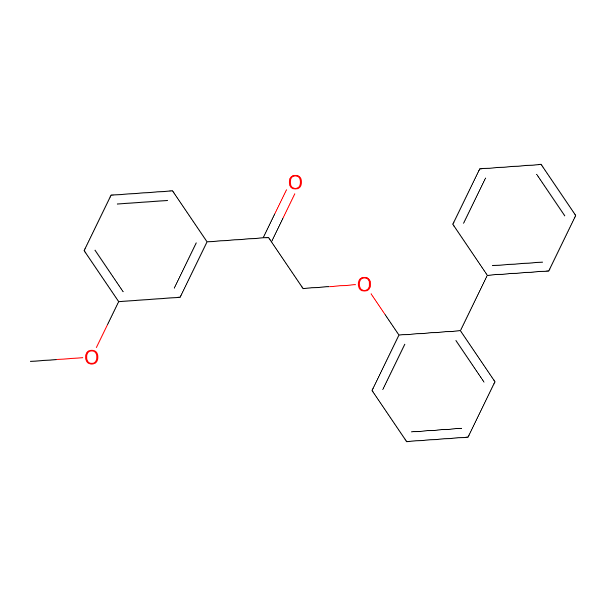 1-(3-Methoxyphenyl)-2-(2-phenylphenoxy)ethanone molecular structure, CAS 540520-47-6