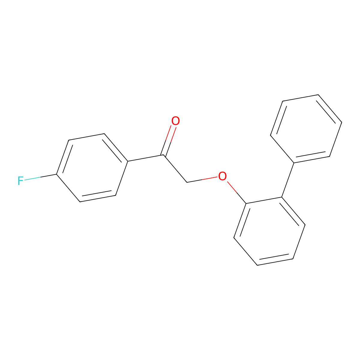 1-(4-Fluorophenyl)-2-(2-phenylphenoxy)ethanone molecular structure, CAS 540520-48-7