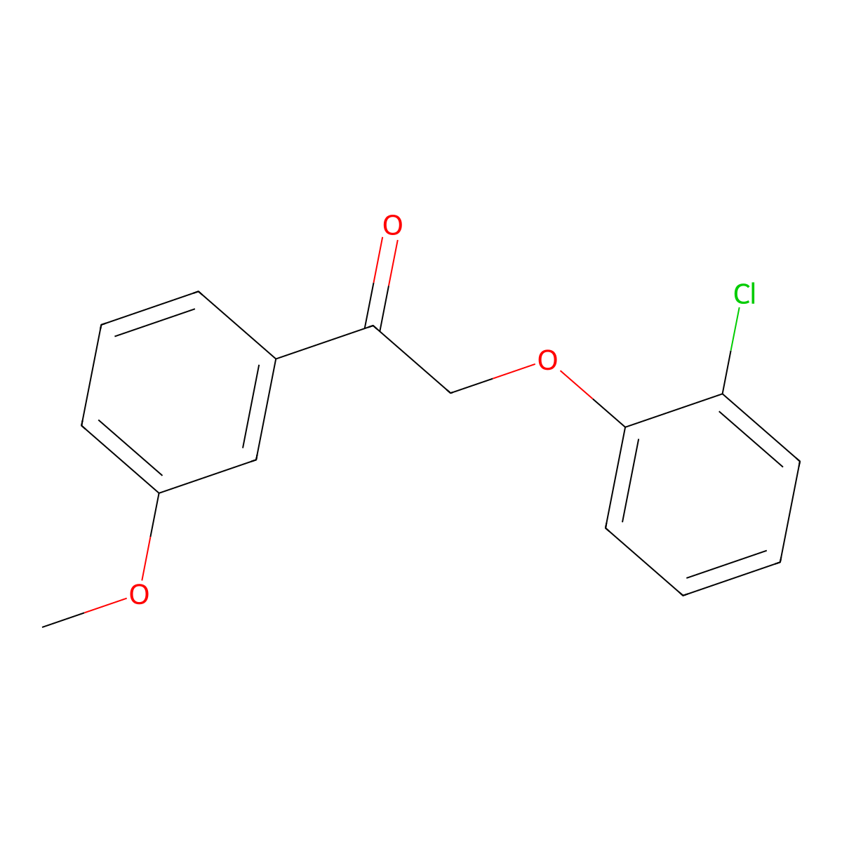 2-(2-Chlorophenoxy)-1-(3-methoxyphenyl)ethanone molecular structure, CAS 540520-52-3