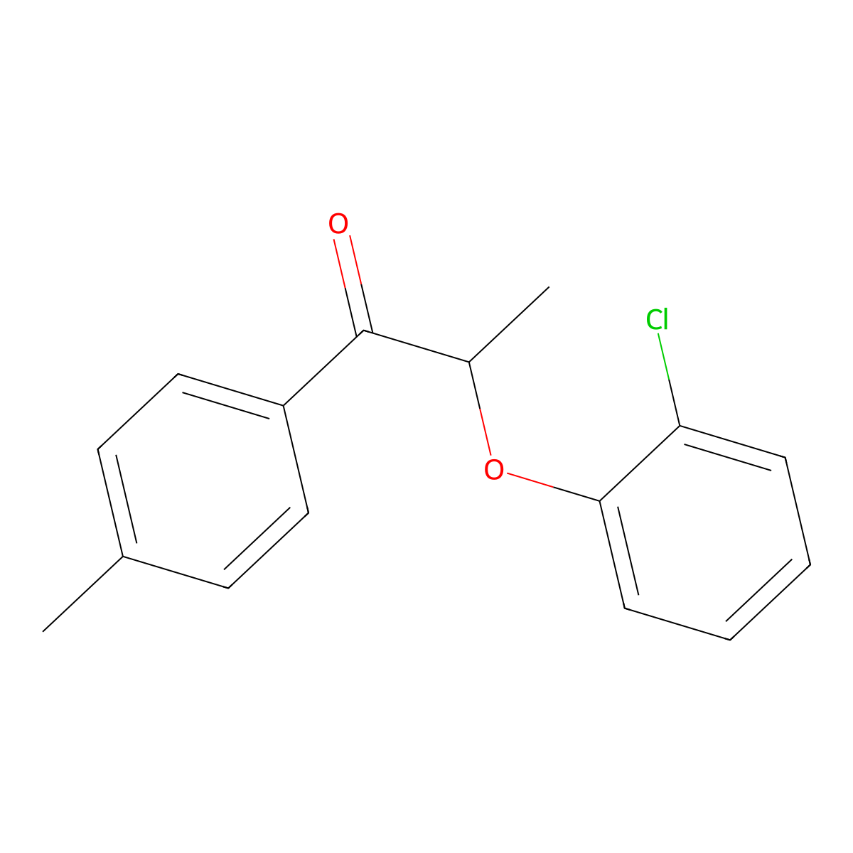 2-(2-Chlorophenoxy)-1-(4-methylphenyl)propan-1-one molecular structure, CAS 540520-54-5