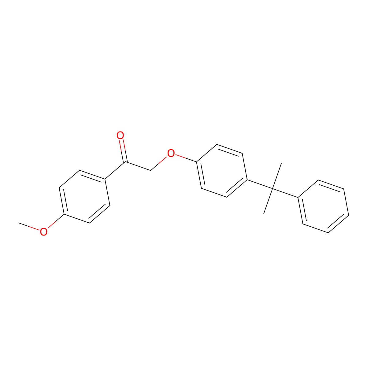 1-(4-Methoxyphenyl)-2-[4-(2-phenylpropan-2-yl)phenoxy]ethanone molecular structure, CAS 540520-57-8