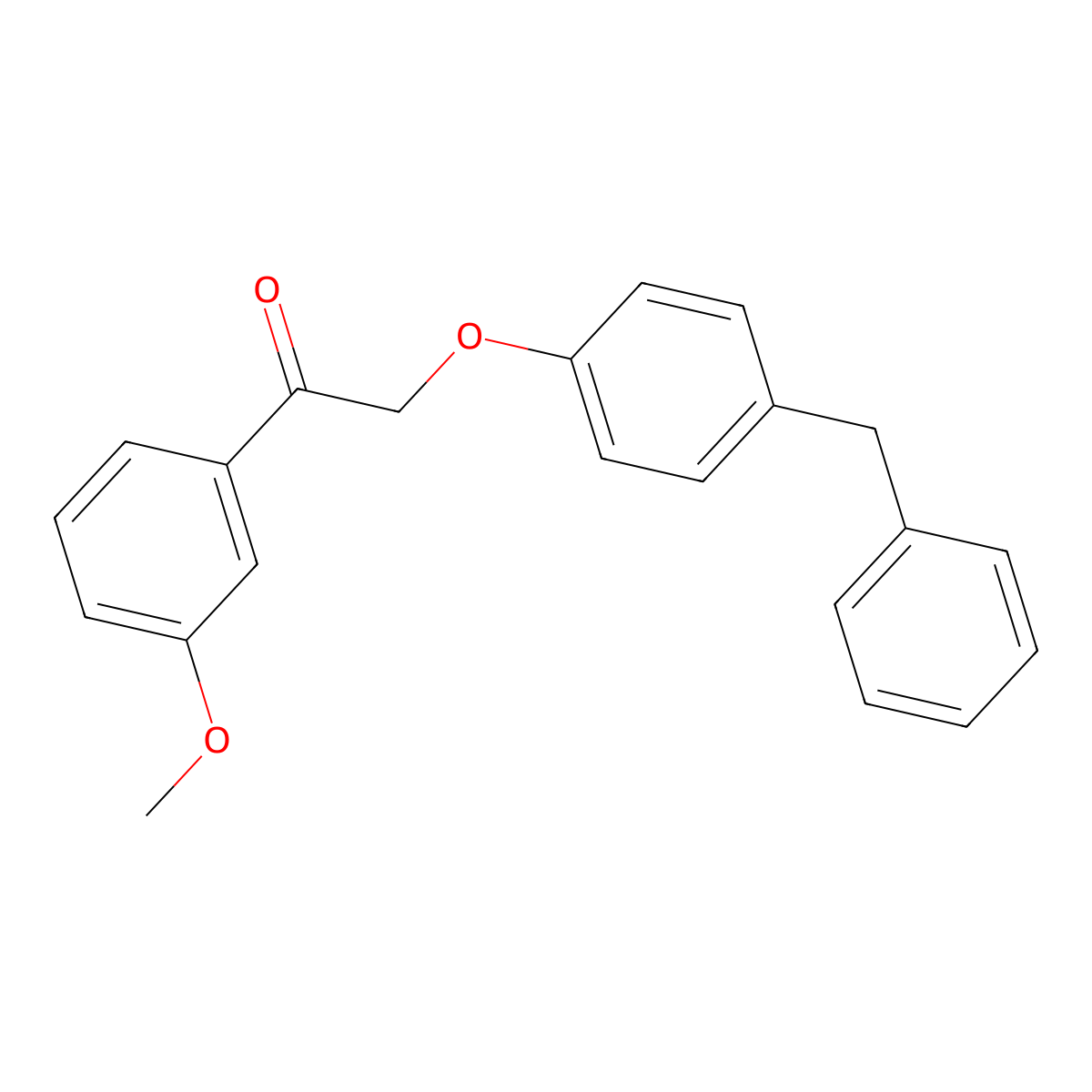 2-(4-Benzylphenoxy)-1-(3-methoxyphenyl)ethanone molecular structure, CAS 540520-70-5