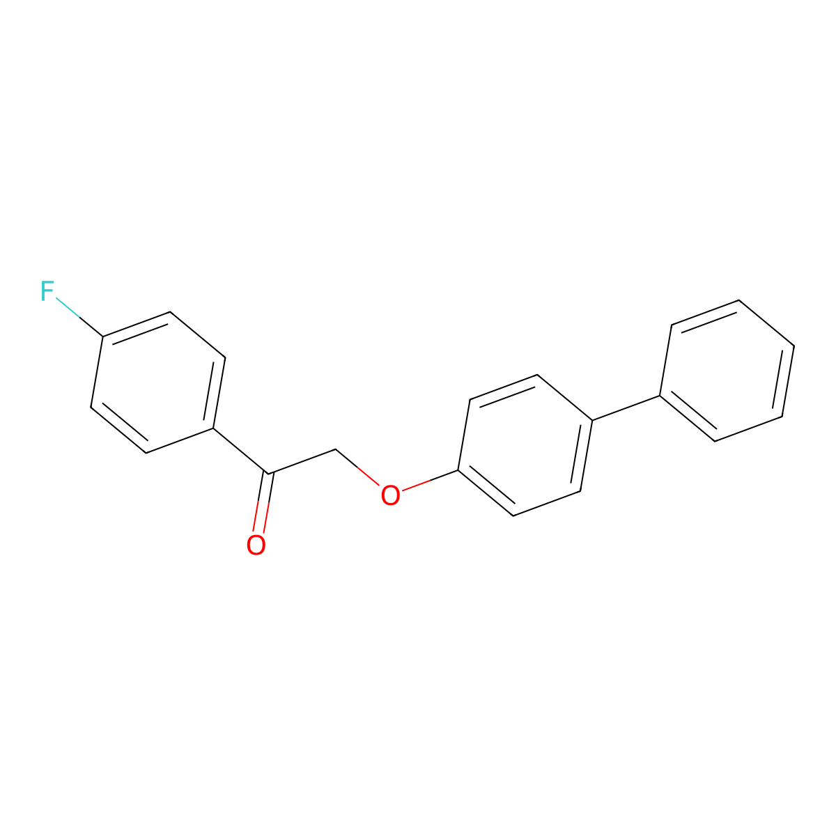 1-(4-Fluorophenyl)-2-(4-phenylphenoxy)ethanone molecular structure, CAS 540520-77-2