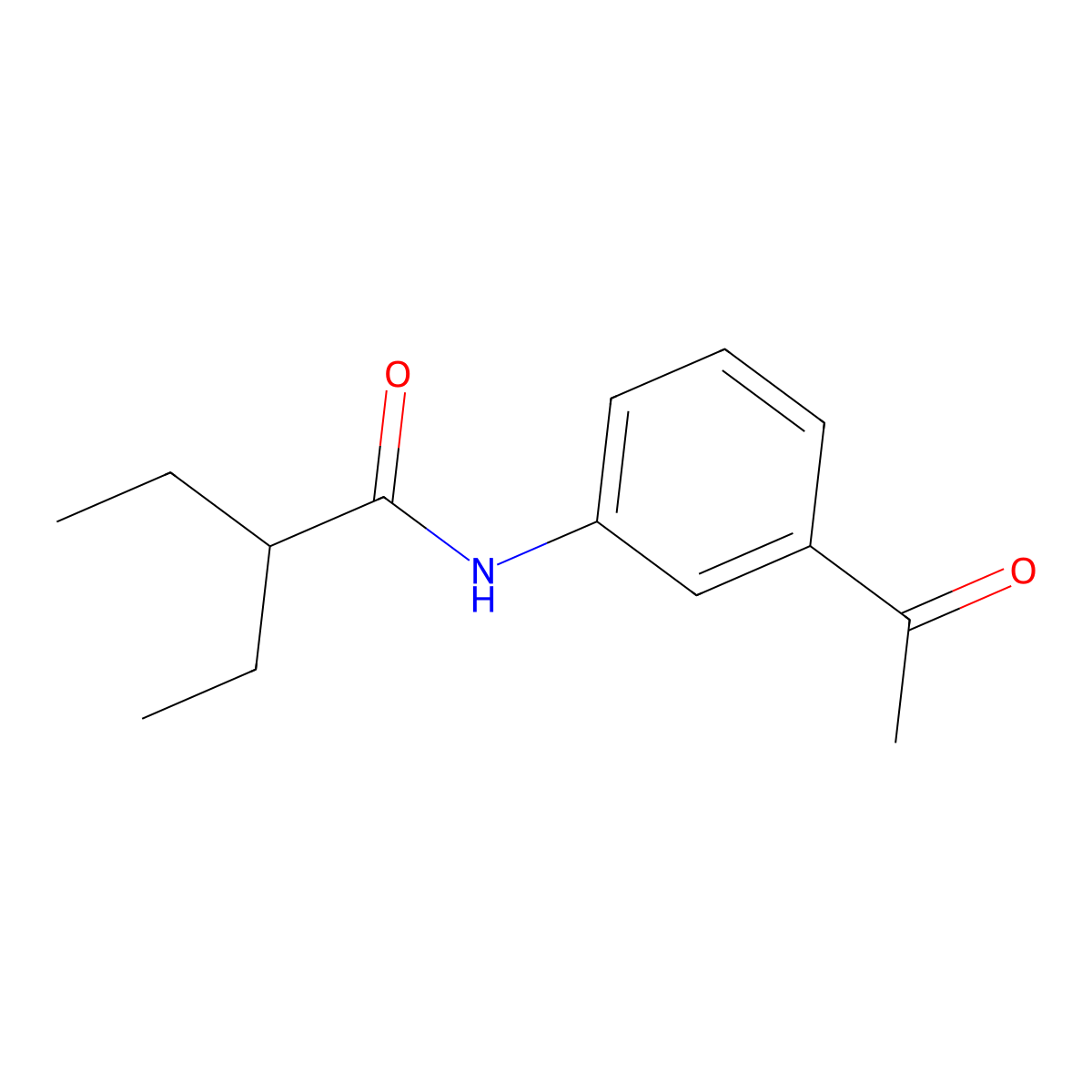 N-(3-acetylphenyl)-2-ethylbutanamide molecular structure, CAS 540521-24-2