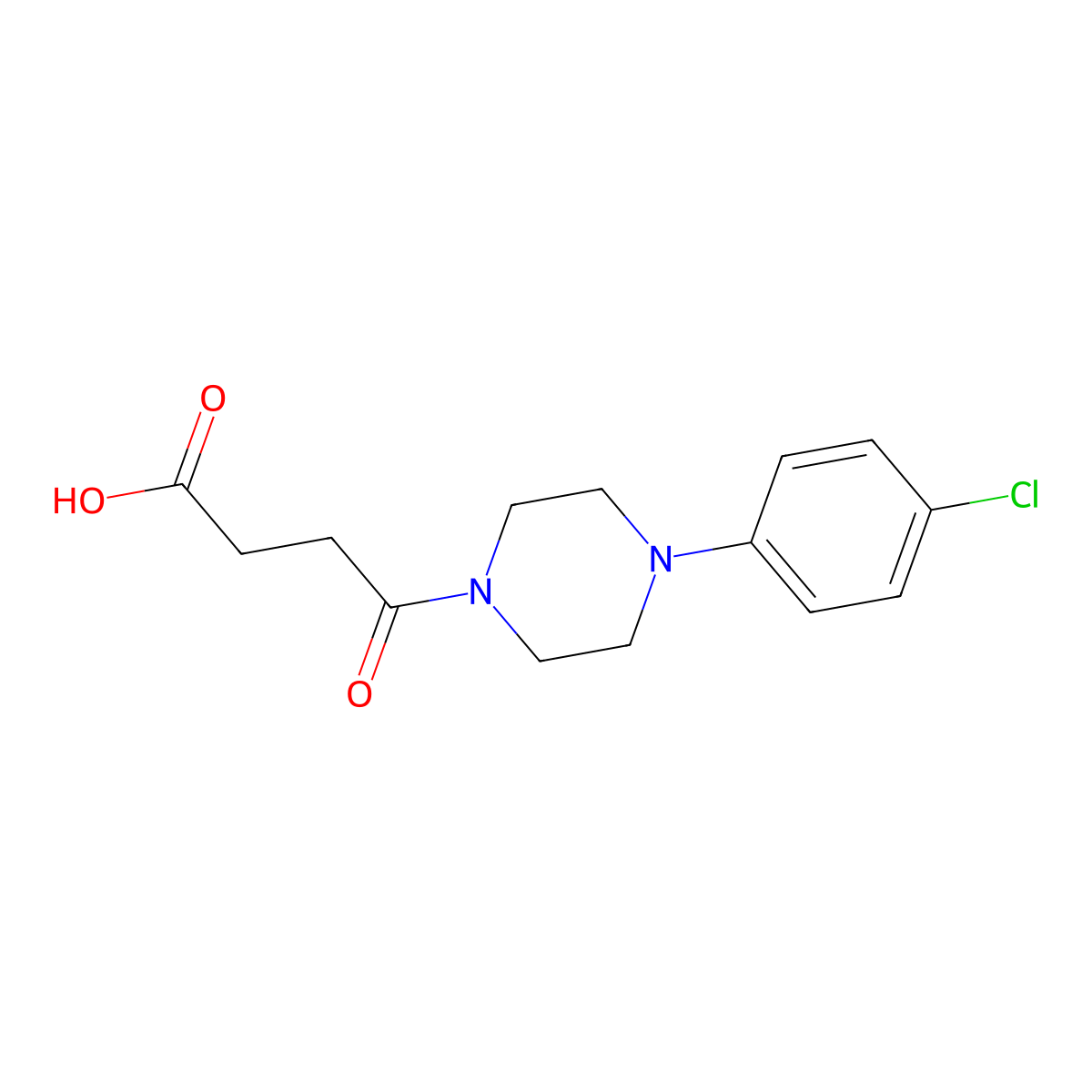 4-[4-(4-Chlorophenyl)piperazin-1-yl]-4-oxobutanoic acid molecular structure, CAS 540521-73-1