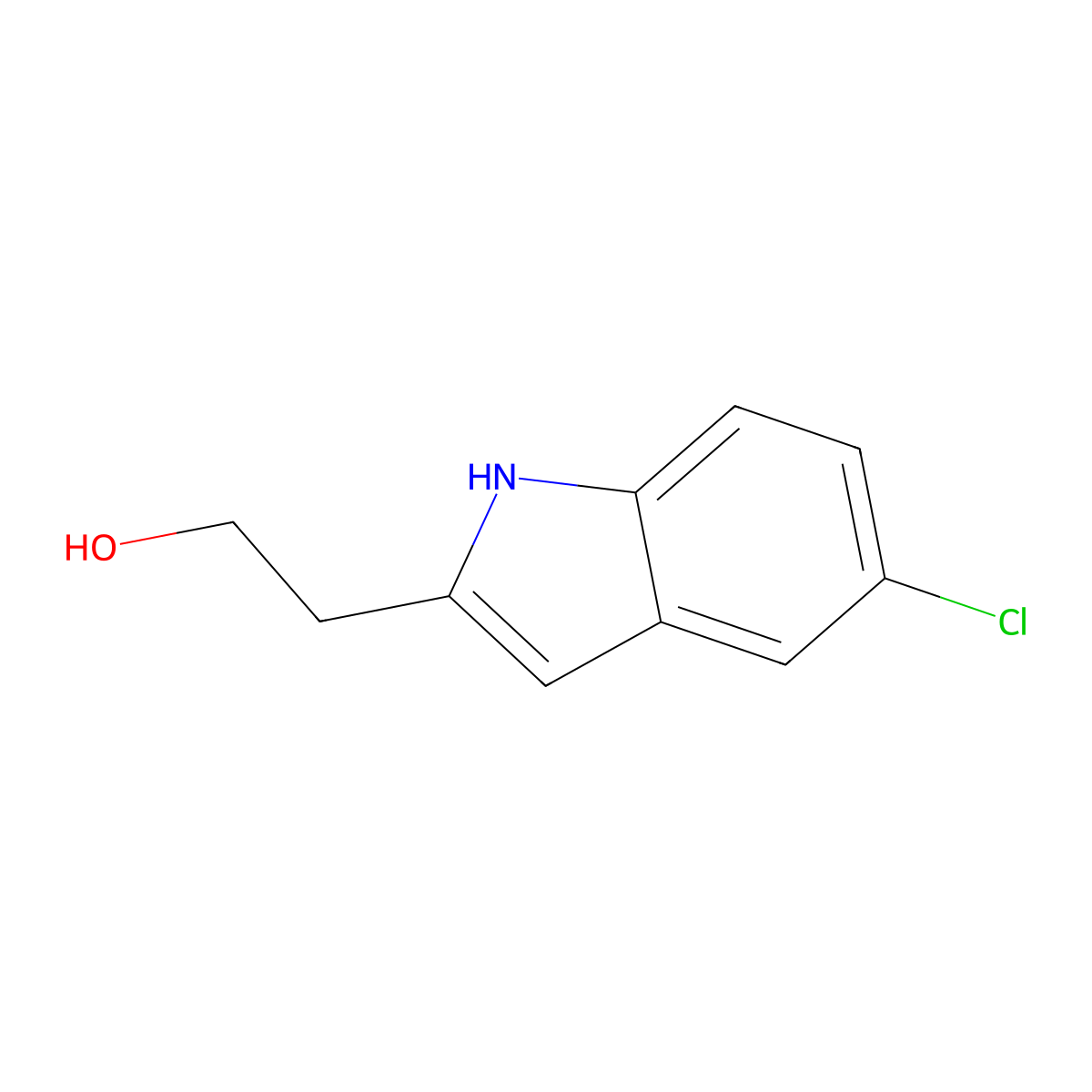 5-chloro-1H-Indole-2-ethanol molecular structure, CAS 540522-61-0