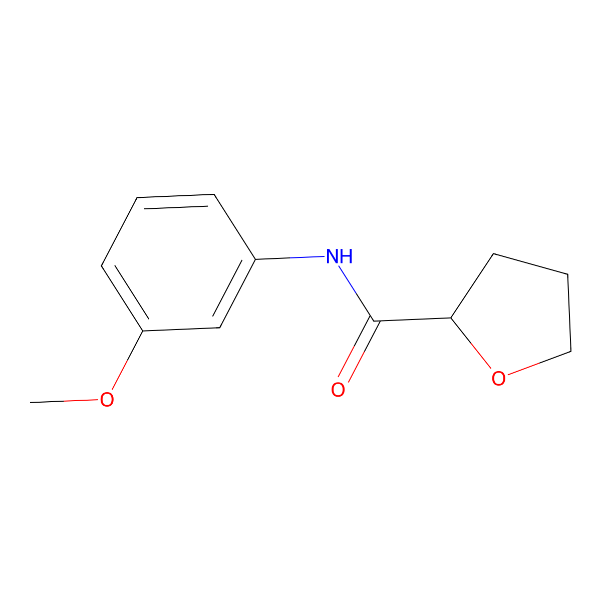 N-(3-methoxyphenyl)oxolane-2-carboxamide molecular structure, CAS 540529-14-4